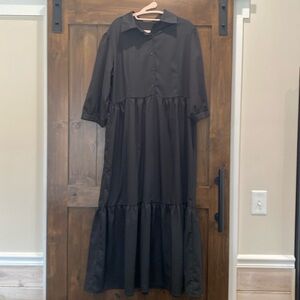410A) Black Dress Sz.XXL Women's Unbranded